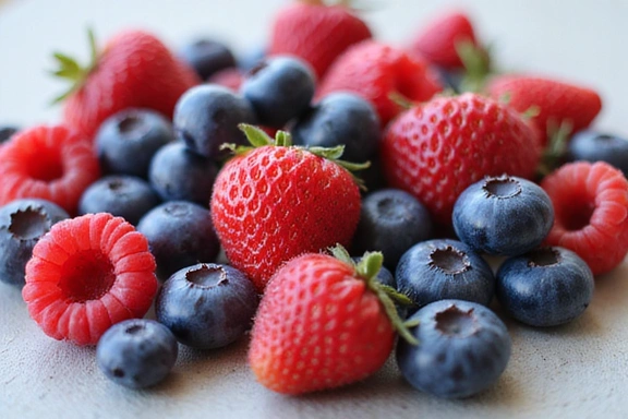 Frische Beeren als Antioxidantien